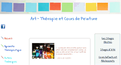 Desktop Screenshot of peinturetherapeutique.com
